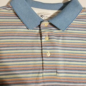 JoS A. Banks Men's Golf Shirt Leadbetter Size XXL 2XL Polo Collared Cotton